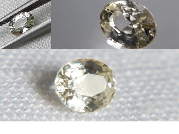Genuine Crisp White Sapphire - Oval - 0.75 ct - GIA certified